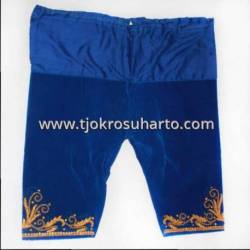 Celana Bludru Pendek Biru SGM