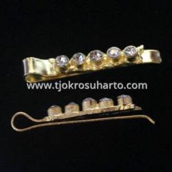 Jepit Wiru emas Tretes batu 1 set isi 2 dmt 039