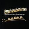 Jepit Wiru emas Tretes batu 1 set isi 2 dmt 039