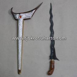 CAY 027 Keris Ladrang Yogya Klengkeng deder putri kinurung Pamor Tempel sepuh emas perak batu tretes