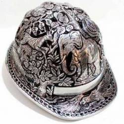 GCB 048 Helm Proyek Almunium ukir Margasatwa TPN