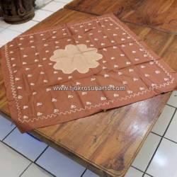 BLM 164 Taplak Meja Jumputan Coklat - muda SRL