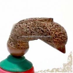 CPR 196 Ukiran Kayu Sawo Madura Jawa demang (14c)