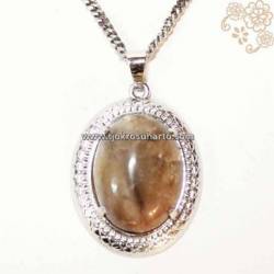 EPK 012 Kalung Liontin kecil Batu akik Yahman ZNI