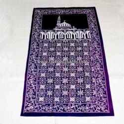 BLL 031 Sajadah Batik Cap Ungu cepoko kembang