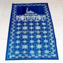 BLL 043 Sajadah Batik Cap Biru tosca kawung prabu