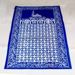 BLL 058 Sajadah Batik Cap Biru muda kawung prabu