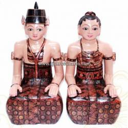 LBP 030 Loro Blonyo Basahan batik 57cm JMR