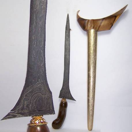Keris Brojol Dwi Warno Batu Lapak beras wutah Mataram (C2) x