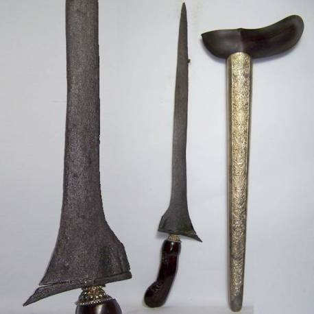 CKK 059 Keris Lamen Jalak Tilam sari Pamor Wedhi Malelo Lurus Pajajan (C1) V1