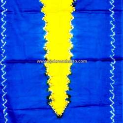 Kemben Tritik Jumputan Biru Tengahan Kuning MYT