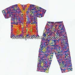 Piyama Anak santung batik warna S (4) ANS