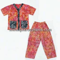 Piyama Anak santung batik warna M (4) ANS