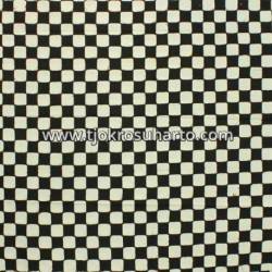 BCP 231 Batik Jogja Cap Motif Poleng Hitam Tanggung BTN