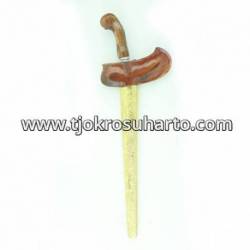 CAG 015 Keris Gayaman Solo Akasia 3 mm tatah kuningan