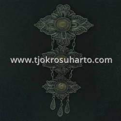 EPT 229 Bros sepuh perak bakar bunga batu akik susun 3 9x15 cm (3) SYT