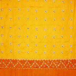 DKJ 276 Bahan Kebayak Jumputan Kendit  2 m Kuning MYT