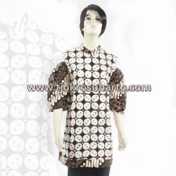 Dres krah bulat batik cap sogan  BTN