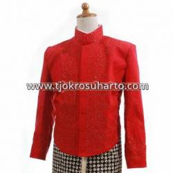 Beskap Yogya Bordir Corneli dkl 471 Tenun Lurik Polos