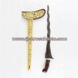 CSN 094 Keris Gayaman Yogya Sonokeling nogokikik tempel Slorok buntu emas batu