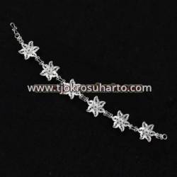 Gelang Tangan perak 925 Tangan trap 11 gr 2x17 cm (5) HTS
