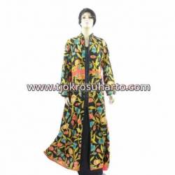 Gamis katun batik printing DWS