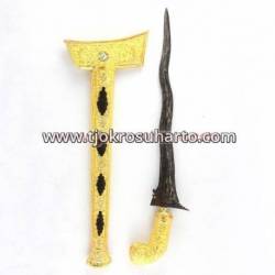 Keris Sumatera selut blewah lubang 4 Emas pamor nogo siluman