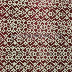 Kain Cinde cap 3 m kelengan merah tua maroon BTN