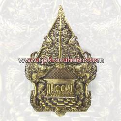 GCB 319 Lampu Dinding Gunungan Kuningan Hitam Tanggung 41 cm BGY