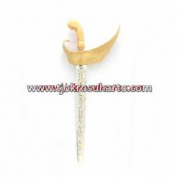 Keris Ladrang Solo Bintaos Nogo muthuk Tatah kerawang perak