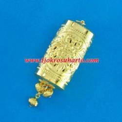 EPK 106 Liontin tatah sepuh emas Tabung 4x7 cm (5) WDI