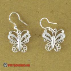 Subang anting perak 925 Trap Kupu 3,5 cm SYT