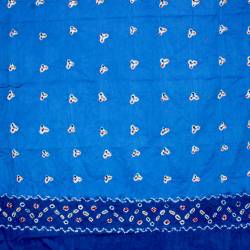 Bahan Kebayak Jumputan Kendit  2 m Biru MYT