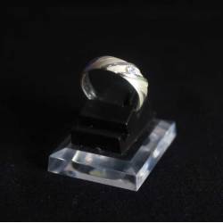 Cincin Perak 925 Pasiran polos Batu circon SYT
