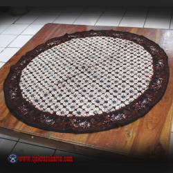 Taplak Meja Bulat batik cap Sogan D 1 m ANS