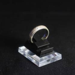 Cincin Perak 925 Pasiran garis Batu SYT